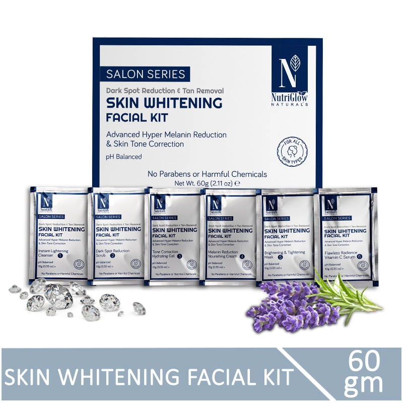 NutriGlow Naturals Advanced Pro Skin Whitening Facial Kit, 60 g-1.webp